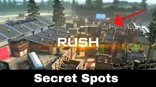 THE BEST GLITCHES/SECRET SPOTS ON RUSH (COD MOBILE 2023)