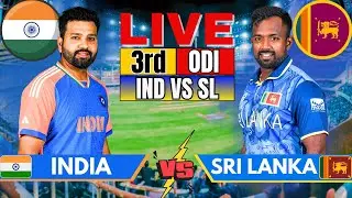 India vs Sri Lanka 3rd ODI, Live Match Score & Commentary | IND vs SL Cricket match Today 2nd Inning