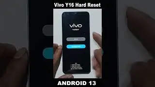 Vivo Y16 Hard Reset Password Pattern unlock without pc 