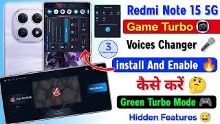 Redmi Note 15 Game Turbo Mode Enable Now | Redmi Note 15 Game Turbo Mode Free Fire Voices Changer