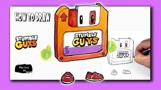 How to Draw Flopster from Stumble Guys