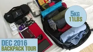 [Dec 2016] Travelling Light 5kg (11lbs) backpack tour with a laptop