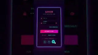 Cyberpunk Neon Login Form - HTML/CSS Tutorial with Glowing Effects & Animations