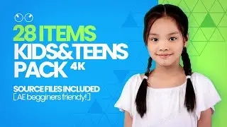 Kids And Teens | After Effects template | 4k Broadcast And Youtube Channel Package