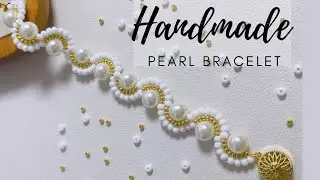 Diy bead bracelet making | Unique Pearl & beads Bracelet tutorial #beadedbracelet #handmade