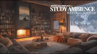 ❄️ Escape to a Cozy Mountain Library with Snowy Alpine Views!