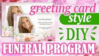 Funeral Programs - Greeting Card Style Design