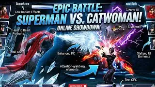 Injustice Gods Among Us Mobile | Online Battle| Superman VS Catwoman Showdown| @UltimateGamerzArena 