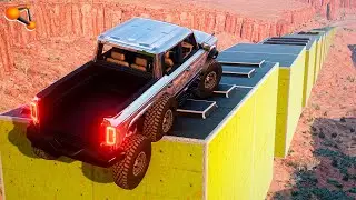 Stairs VS Cars #37 - BeamNG drive