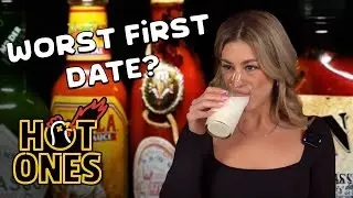 LuluLuvely vs Spicy Wings (and spicy questions) | Hot Ones Challenge