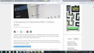 4 Questions to Generate Killer Content Ideas for Blogs, Social, and More...