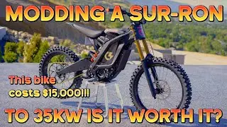 Modifying a Sur Ron to 35kw makes no sense at all. Destroyed by a Starc Varg for less money.