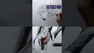 Drawing manga cover | one punch man 