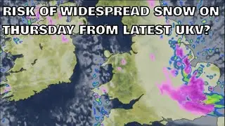 Risk of Widespread Snow on Thursday from Latest UKV? 16th November 2025