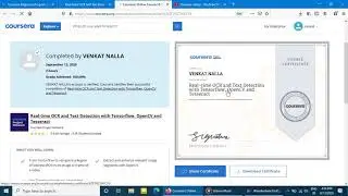 Coursera Course Real time OCR and Text Detection with Tensorflow, OpenCV and Tesseract Answers