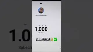 POV: your YouTube channel hits 1k subs and gets monetised 🤑