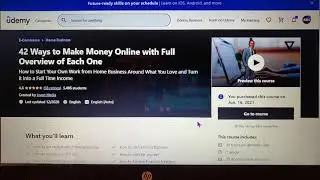 Review of Udemy Course 42 Ways to Make Money Online by Invert Media