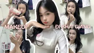 [GRWM] Makeup for the new school year opening ceremony/ nphuong's first time doing GRWM ✨✨