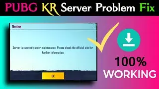 Pubg KR Server Problem Fix | Pubg Mobile KR Server Under Maintenance | Tech Run