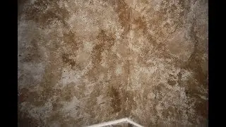 Ремонт стен в ванной.