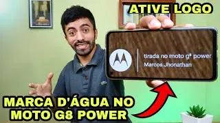 MOTO G8 POWER | COMO COLOCAR SEU NOME COMO MARCA D'ÁGUA NA FOTO ( TUTORIAL ) 