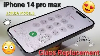 iPhone 14 Pro Max Glass Replacement. 🌎 world first broken glass remove & new glass fetting prosess