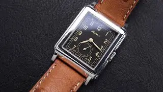 Alpina STERLING SILVER Carree Heritage! Vintage Movement Inside!