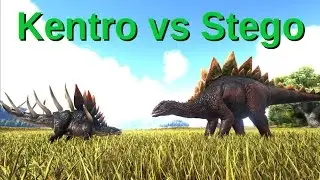 Kentrosaurus VS Stegosaurus || Kentro stronger than Stego?! - ARK: Survival Evolved