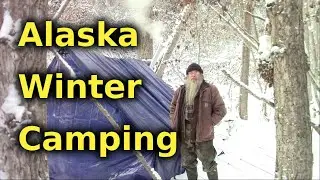 We Winter Camp With Homemade Tent And Stove