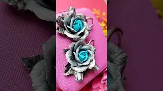 Серьги с розами