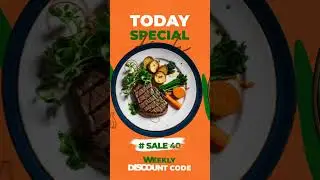 Food Menu Promo Opener | Motion Design in After Effects #shorts #food