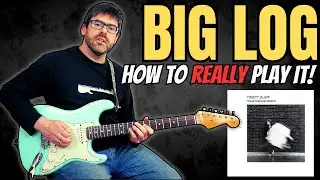 How to REALLY play Big Log by Robert Plant - Riff Guitar Lesson w/TAB - MasterThatRiff! 102
