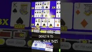 Dealt 4 to Royal...Then This Happened! #royalflush #highstakesgaming  #livelife365 #gambling