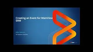 MainView SRM Allocation - Creating an Event for MainView SRM