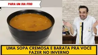 Sopa para os dias mais frios. CREME DE CALABRESA E BATATA