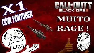 BO2 - X1 de SNIPER com YOUTUBER !!! Final TRICKSHOT ? - SÓ RAGE !