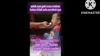 untung di rekam, anak kecil gak mau makan kalau gak makan pakai sambel 