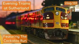 Kaelan's Trains Vlog 133: Evening Trains at Sutherland Ft. The Cockatoo Run