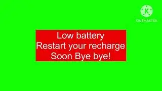 Low battery/plug in phone/shutting down green screen
