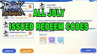 ALL JULY ISSUED REDEEM CODES • RAGNAROK ORIGIN