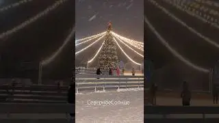 Красивая зима #снегопад #зима #северноесолнце #shorts