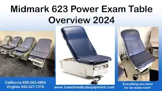 Midmark 622 and 623 Power Exam Table Overview 2024