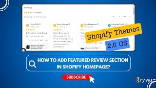 How to Add Featured Review Section in Homepage? - Shopify 2.0