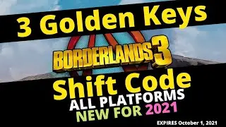 3 Golden Keys Borderlands 3 Shift Code - All Platforms - Expires October 1, 2021