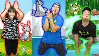 DESAFIO DESCUBRA FAZENDO MÍMICA DE ANIMAIS (Foca, Sapo, Coelho)