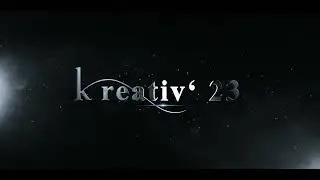 After Effects Title Animation for Kreativ'23