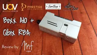 Boxx AIO & Qbix RBA by Aspire Prestige, Sunbox & Atmizoo - Full review, coil assembly & wicking