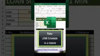 Loan Schedule in a minute 