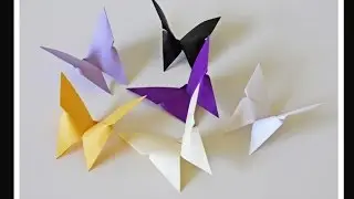 Origami Butterfly.  Awesome decor.  Fashion jewelry. DIY - Easter. Оригами бабочка - украшение дома