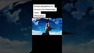 Когда прошёлся по только что помытому полу